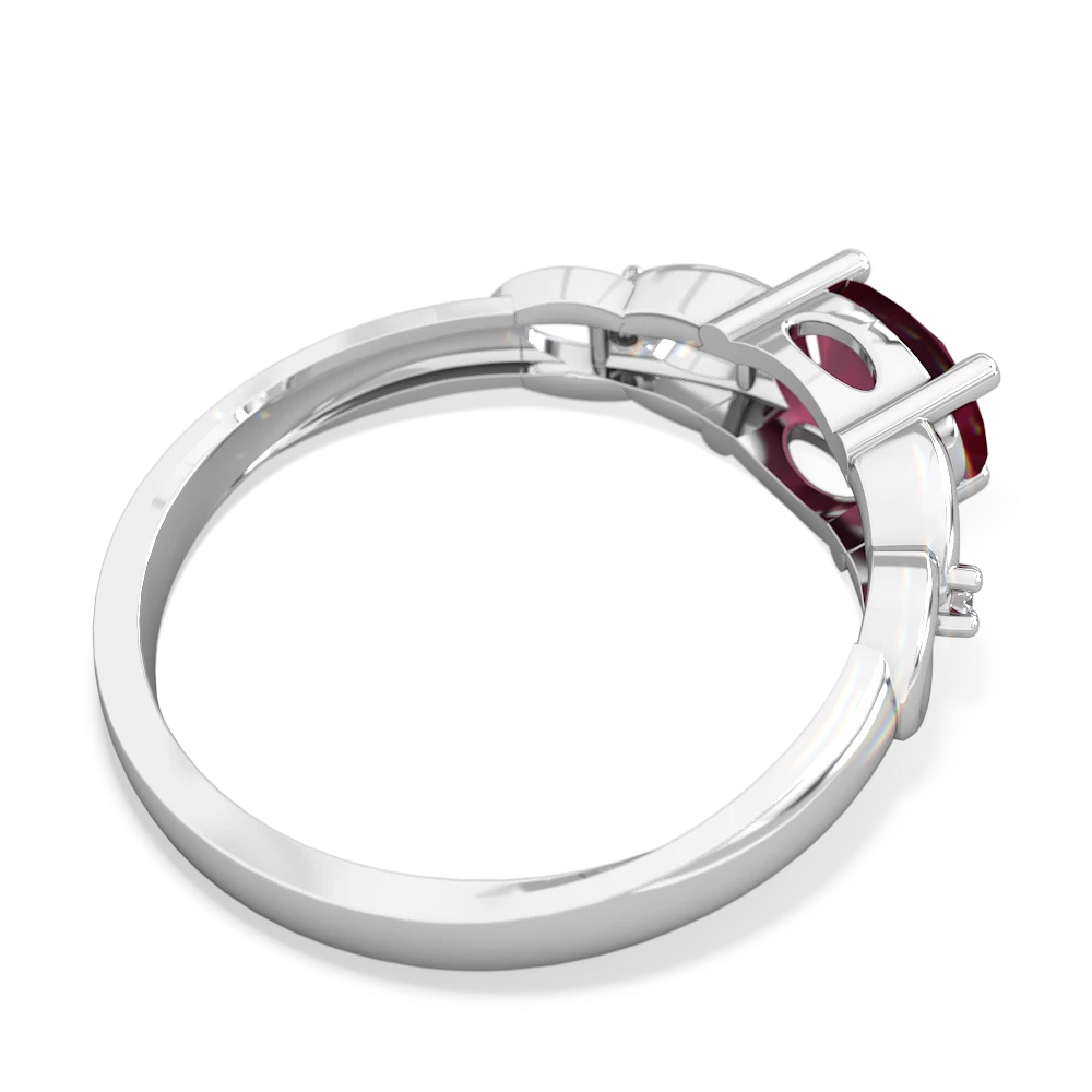 Ruby Links 14K White Gold ring R4032