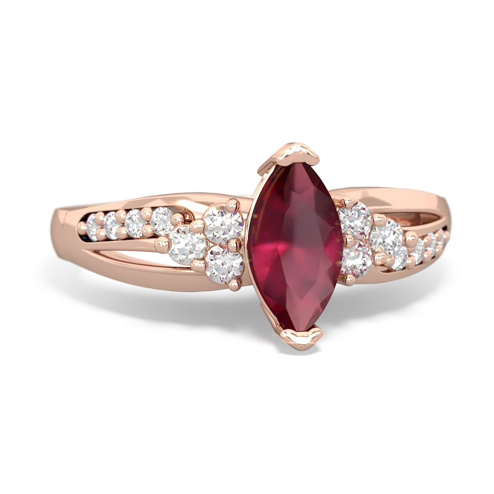 Ruby Royal Marquise 14K Rose Gold ring R2343