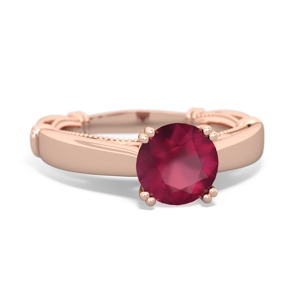 Ruby Renaissance 14K Rose Gold ring R27806RD