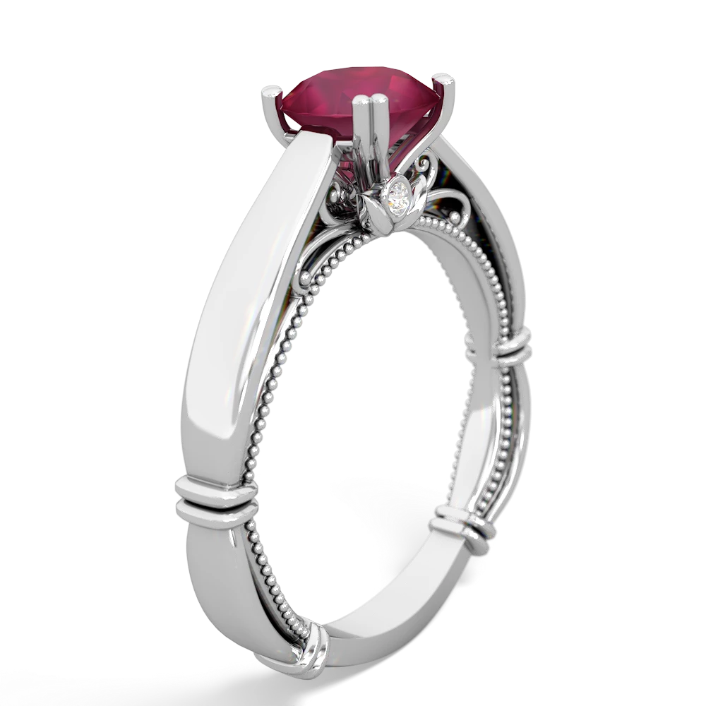 Ruby Renaissance 14K White Gold ring R27806RD