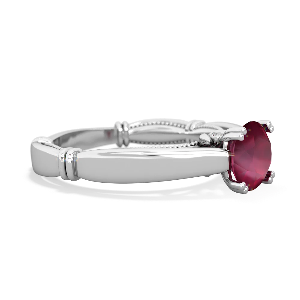 Ruby Renaissance 14K White Gold ring R27806RD