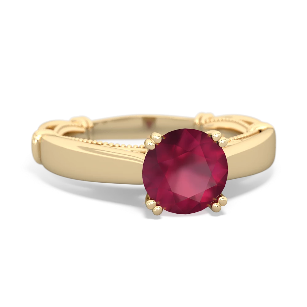 Ruby Renaissance 14K Yellow Gold ring R27806RD