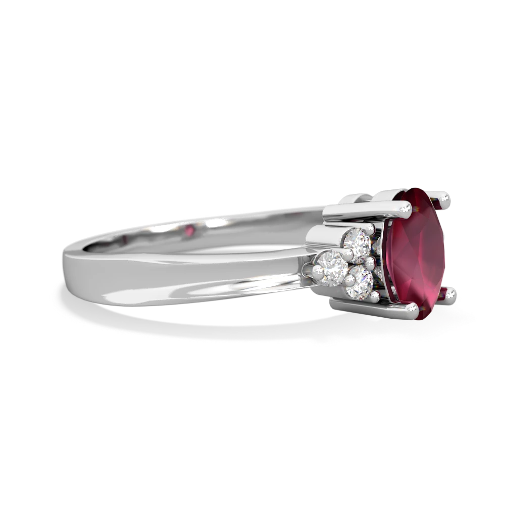 Ruby Simply Elegant 14K White Gold ring R2113