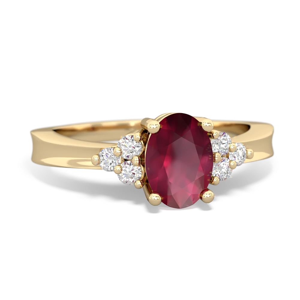 Ruby Simply Elegant 14K Yellow Gold ring R2113