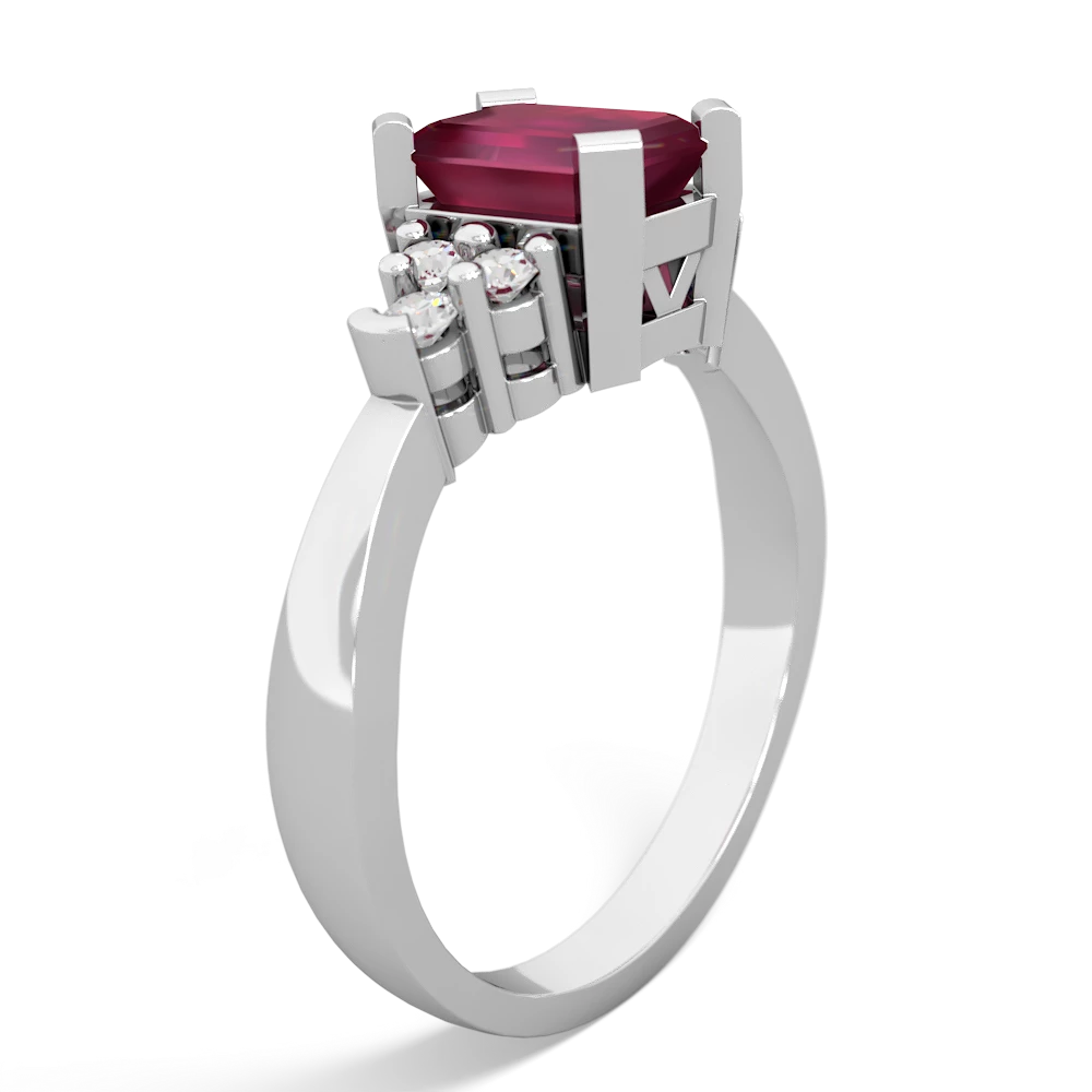 Ruby Timeless Classic 14K White Gold ring R2591