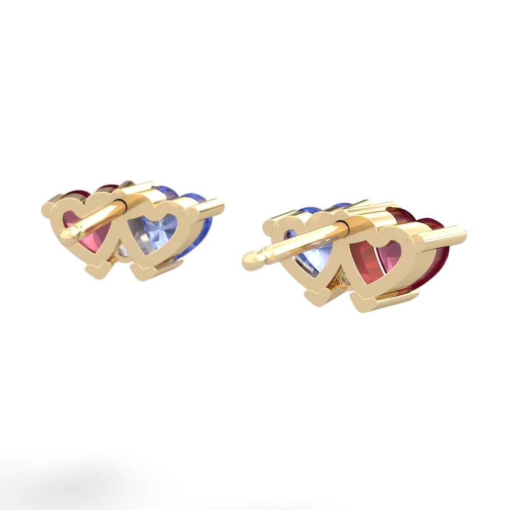 Ruby Sweethearts 14K Yellow Gold earrings E5260