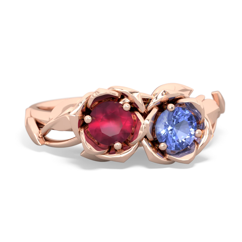 Ruby Rose Garden 14K Rose Gold ring R5510