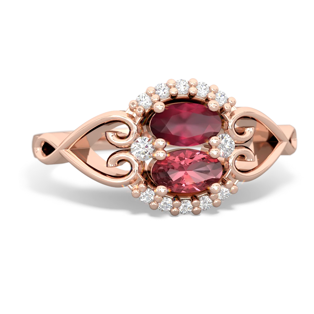 Ruby Love Nest 14K Rose Gold ring R5860