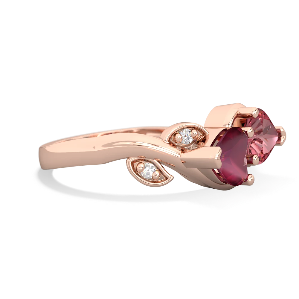 Ruby Floral Elegance 14K Rose Gold ring R5790