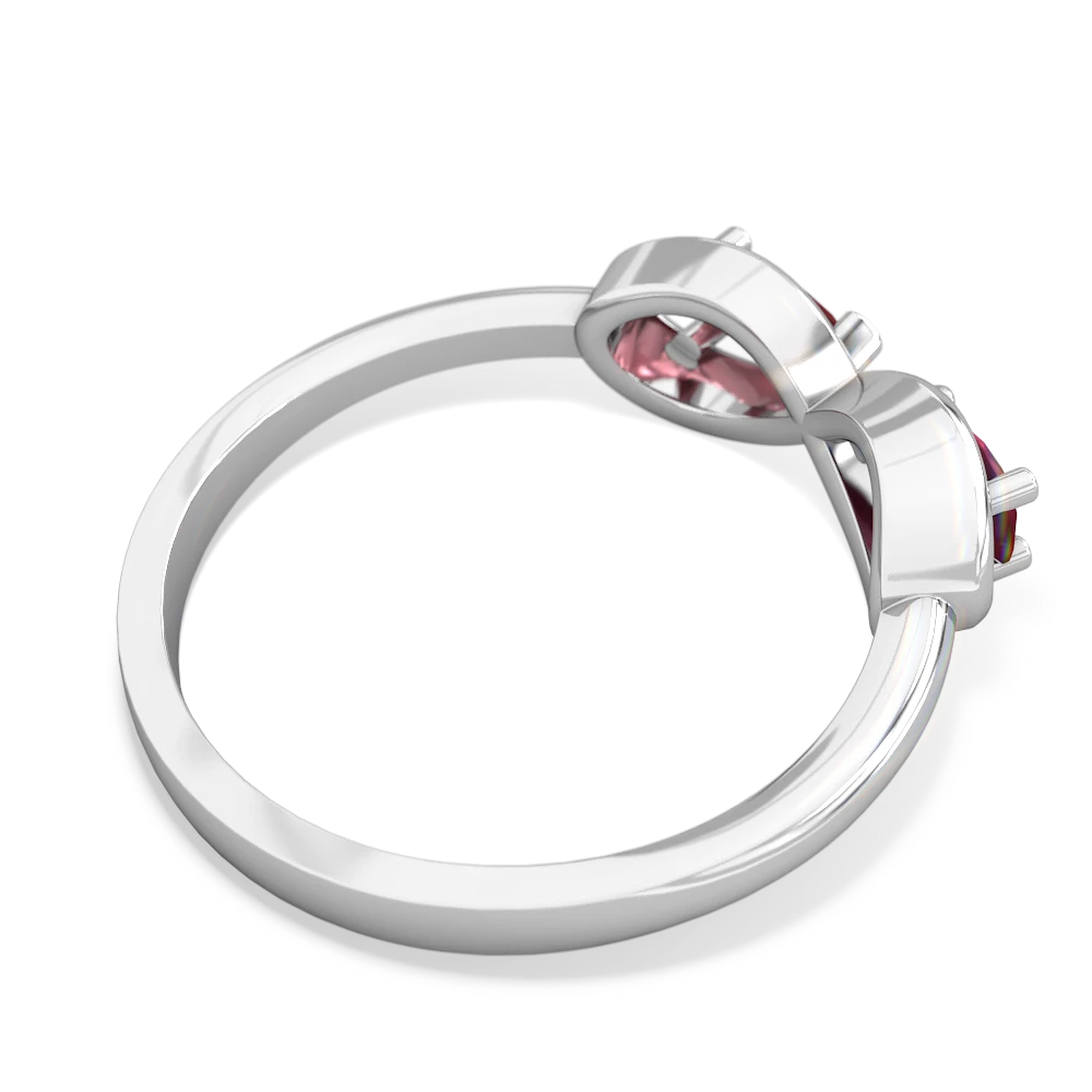 Ruby Infinity 14K White Gold ring R5050