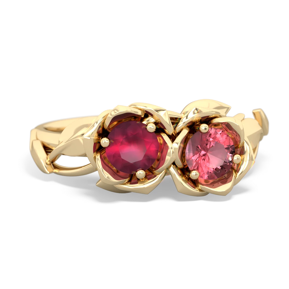 Ruby Rose Garden 14K Yellow Gold ring R5510