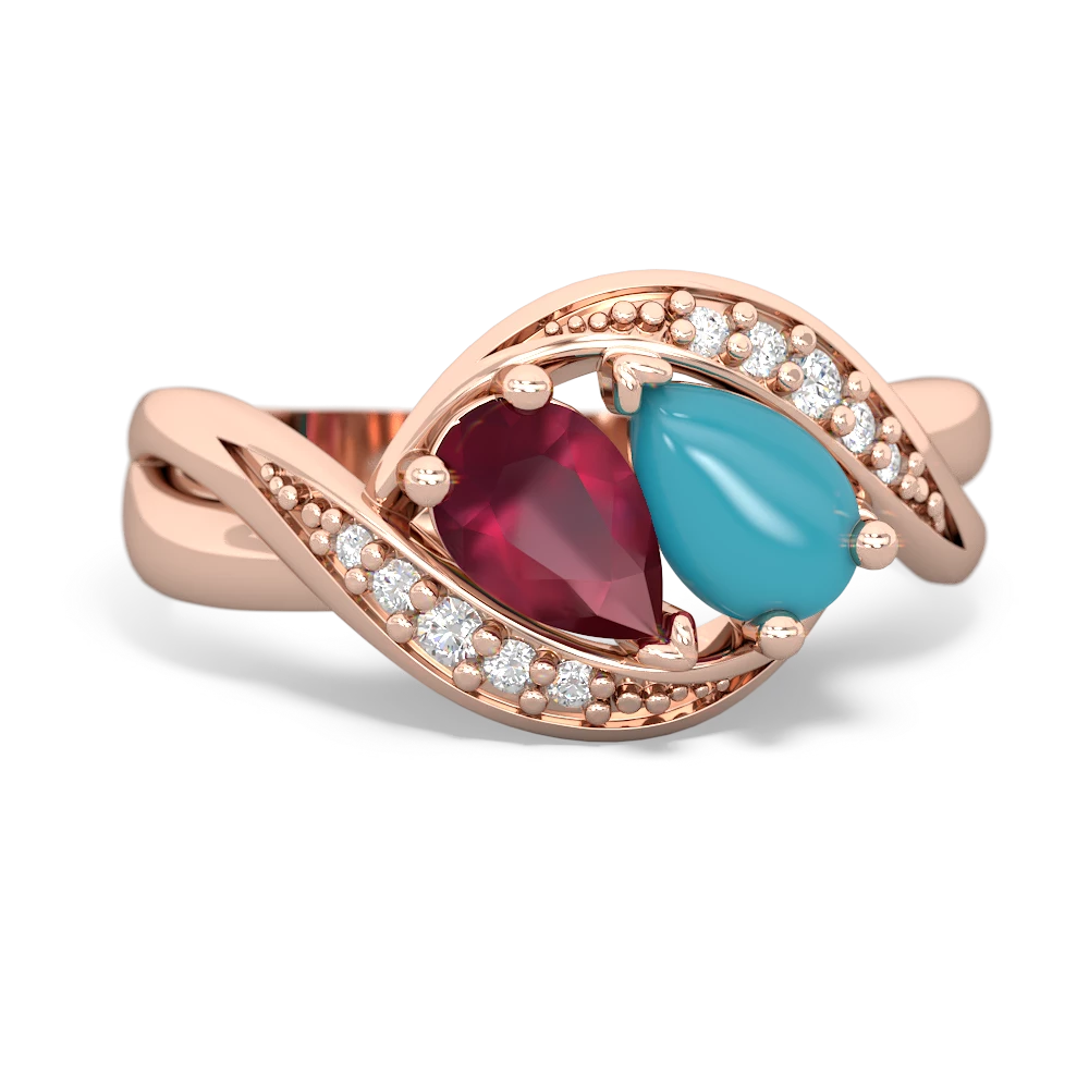 Ruby Summer Winds 14K Rose Gold ring R5342