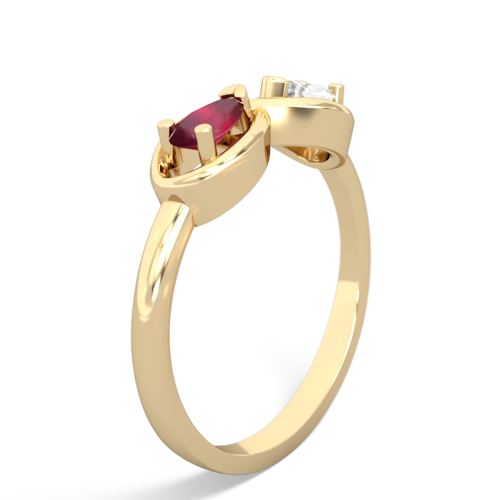 Ruby Infinity 14K Yellow Gold ring R5050