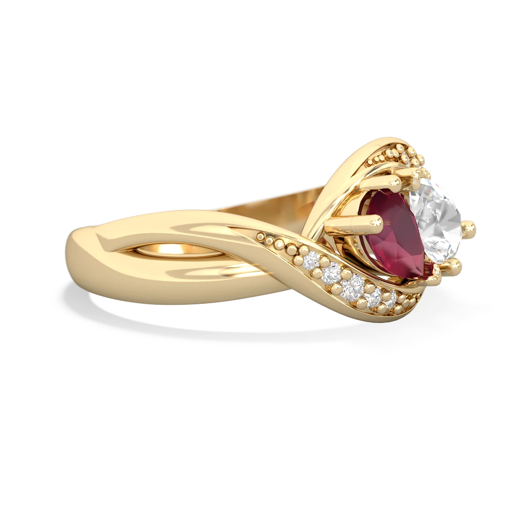 Ruby Summer Winds 14K Yellow Gold ring R5342