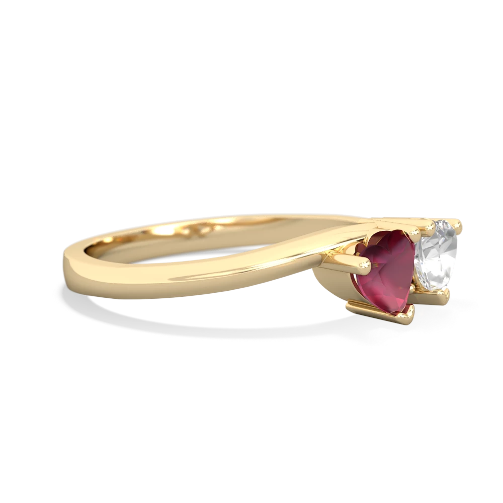 Ruby Sweethearts 14K Yellow Gold ring R5260