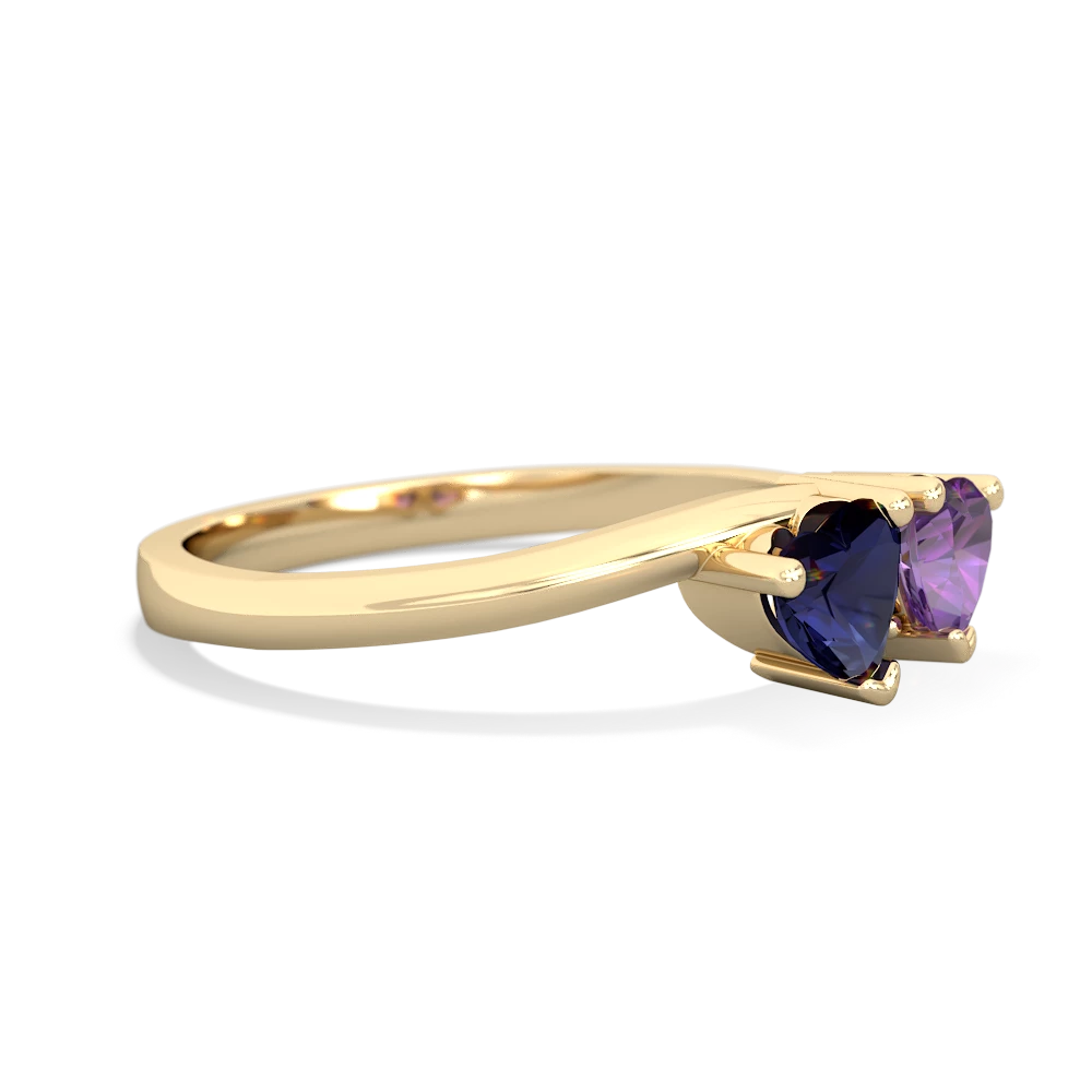 Sapphire Sweethearts 14K Yellow Gold ring R5260