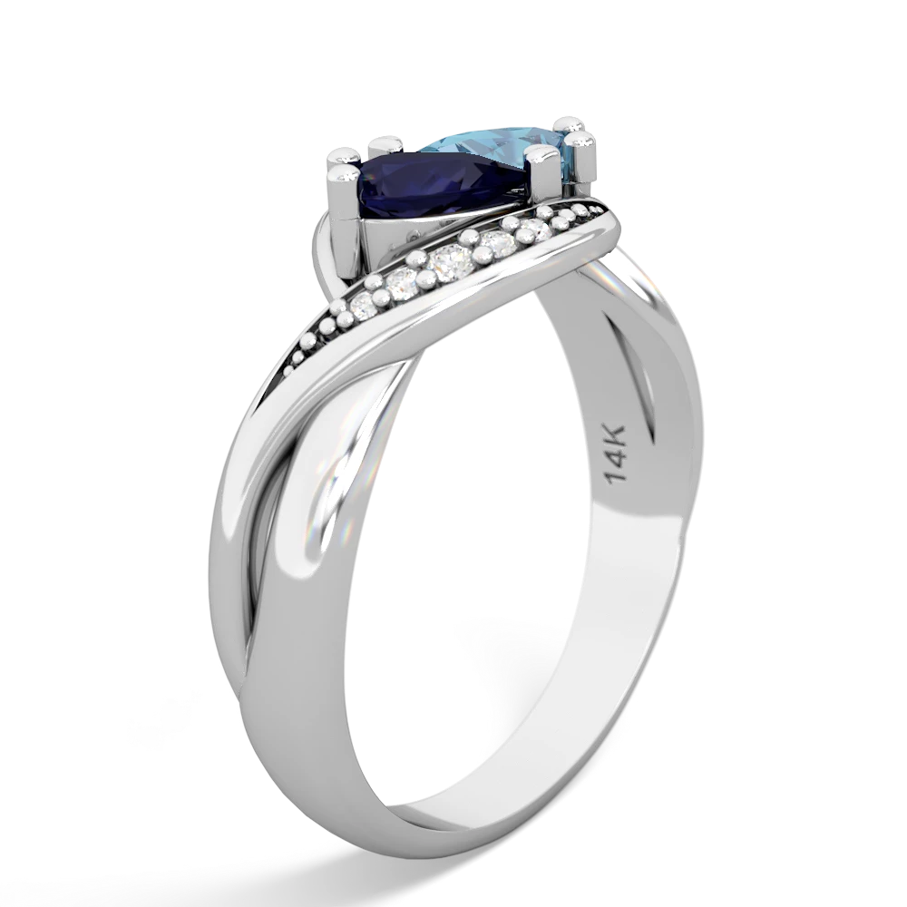 Sapphire Summer Winds 14K White Gold ring R5342