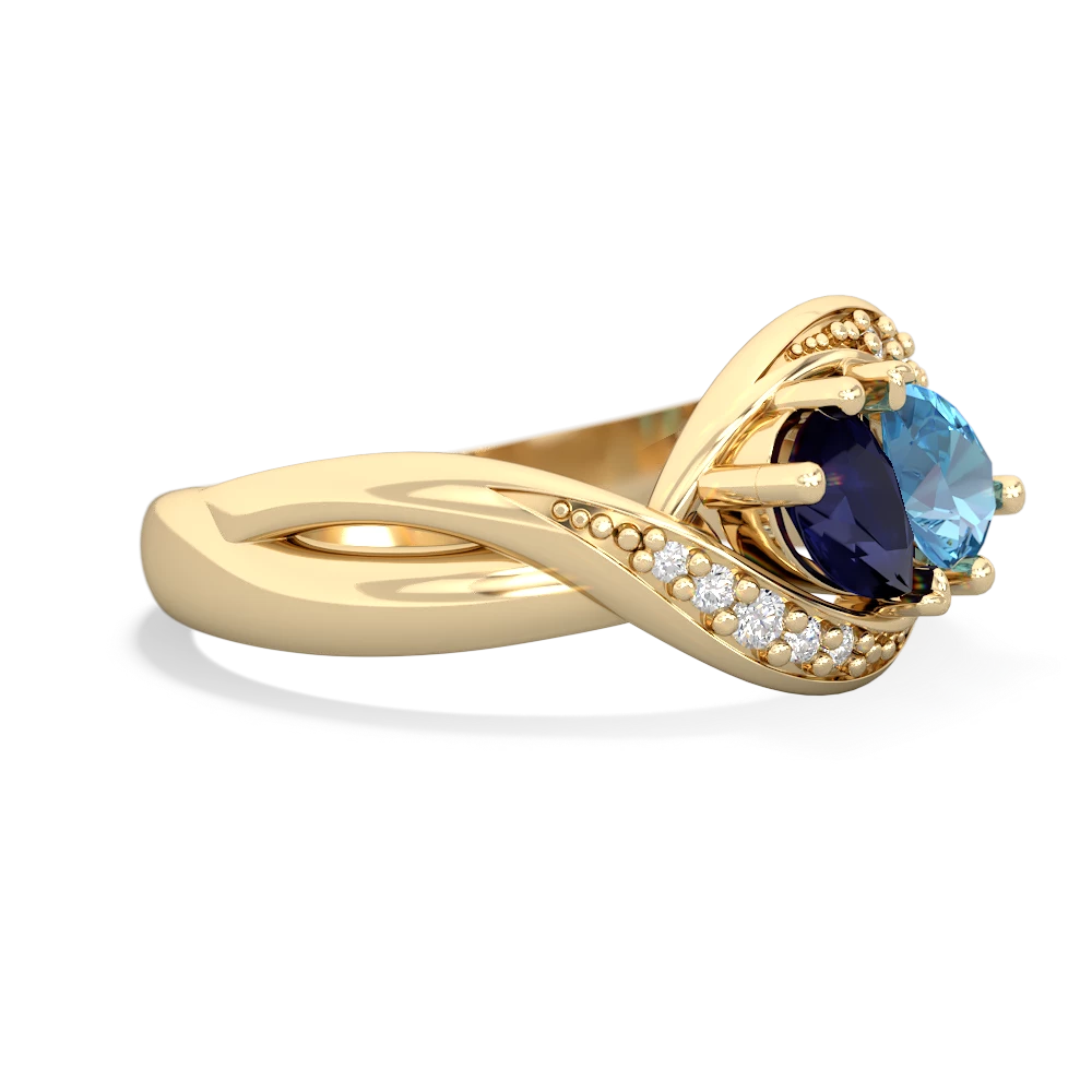 Sapphire Summer Winds 14K Yellow Gold ring R5342