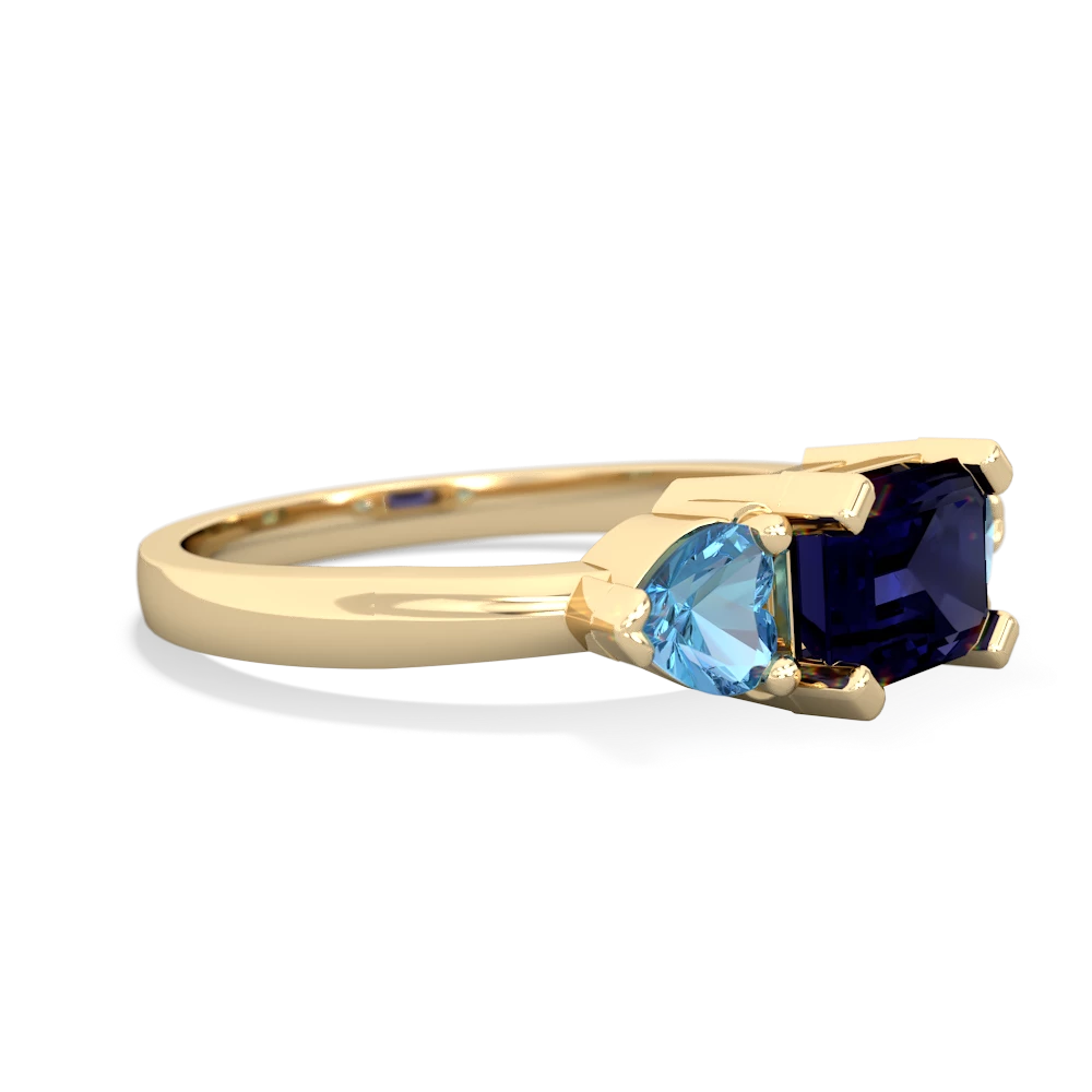 Sapphire Three Stone 14K Yellow Gold ring R5235