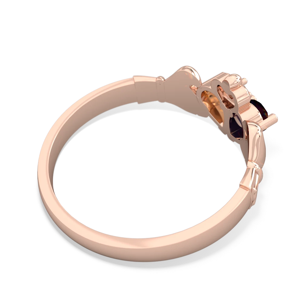 Sapphire 'Our Heart' Claddagh 14K Rose Gold ring R2388