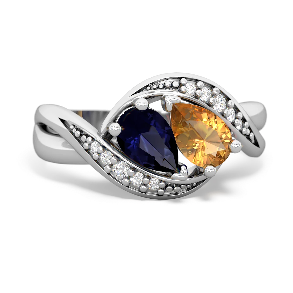 Sapphire Summer Winds 14K White Gold ring R5342