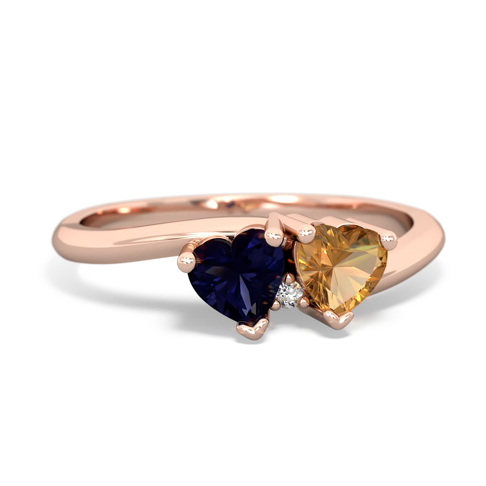 Sapphire Sweethearts 14K Rose Gold ring R5260