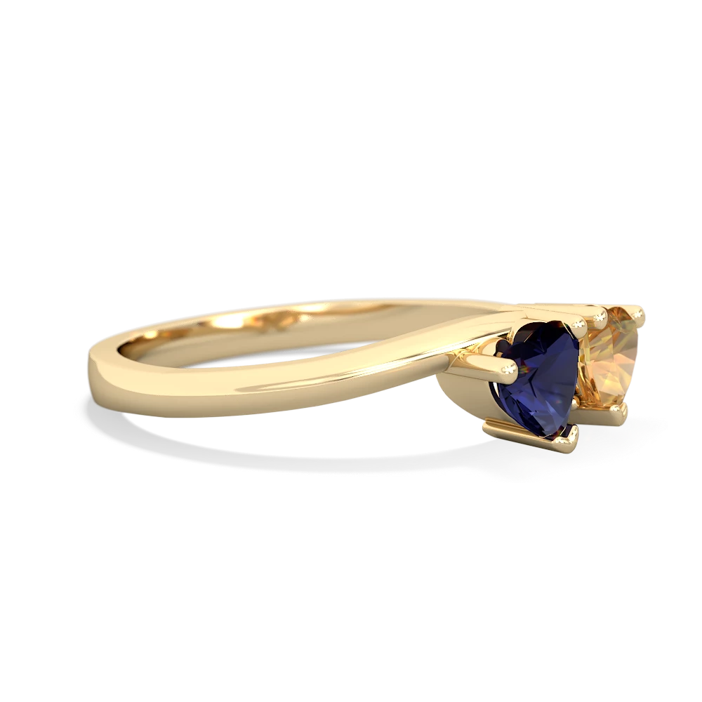 Sapphire Sweethearts 14K Yellow Gold ring R5260