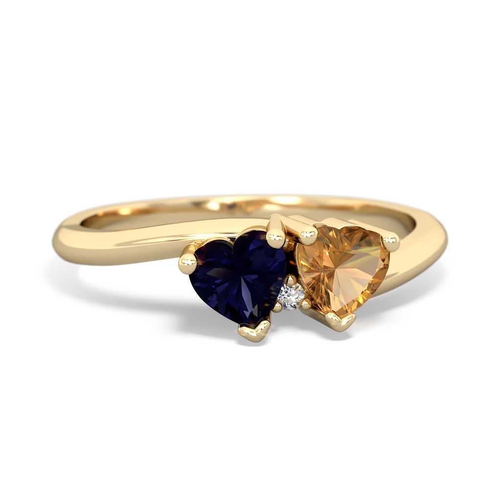 Sapphire Sweethearts 14K Yellow Gold ring R5260