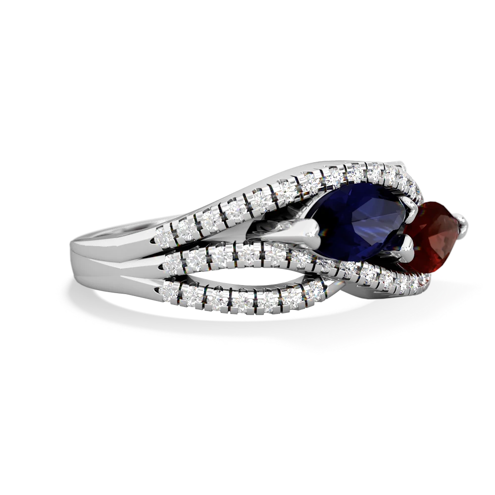 Blue Sapphire Diamond Tennis Bracelet Prong Set 18 Carats Jewelry