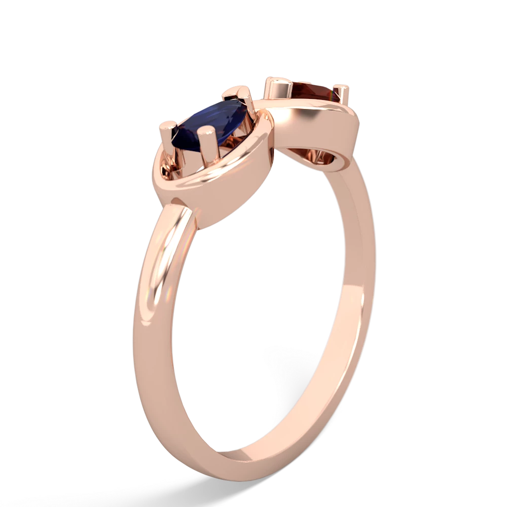 Sapphire Infinity 14K Rose Gold ring R5050