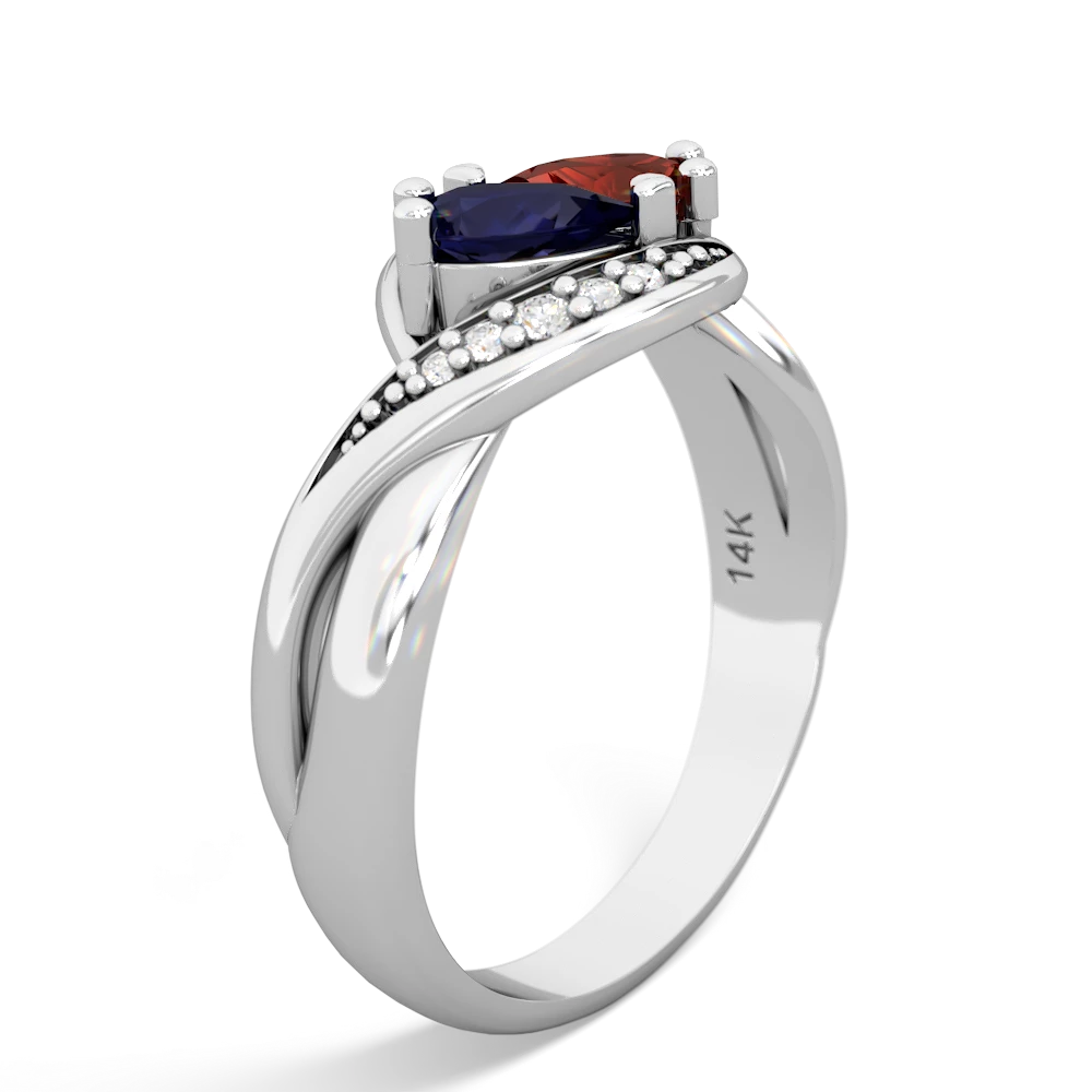 Sapphire Summer Winds 14K White Gold ring R5342