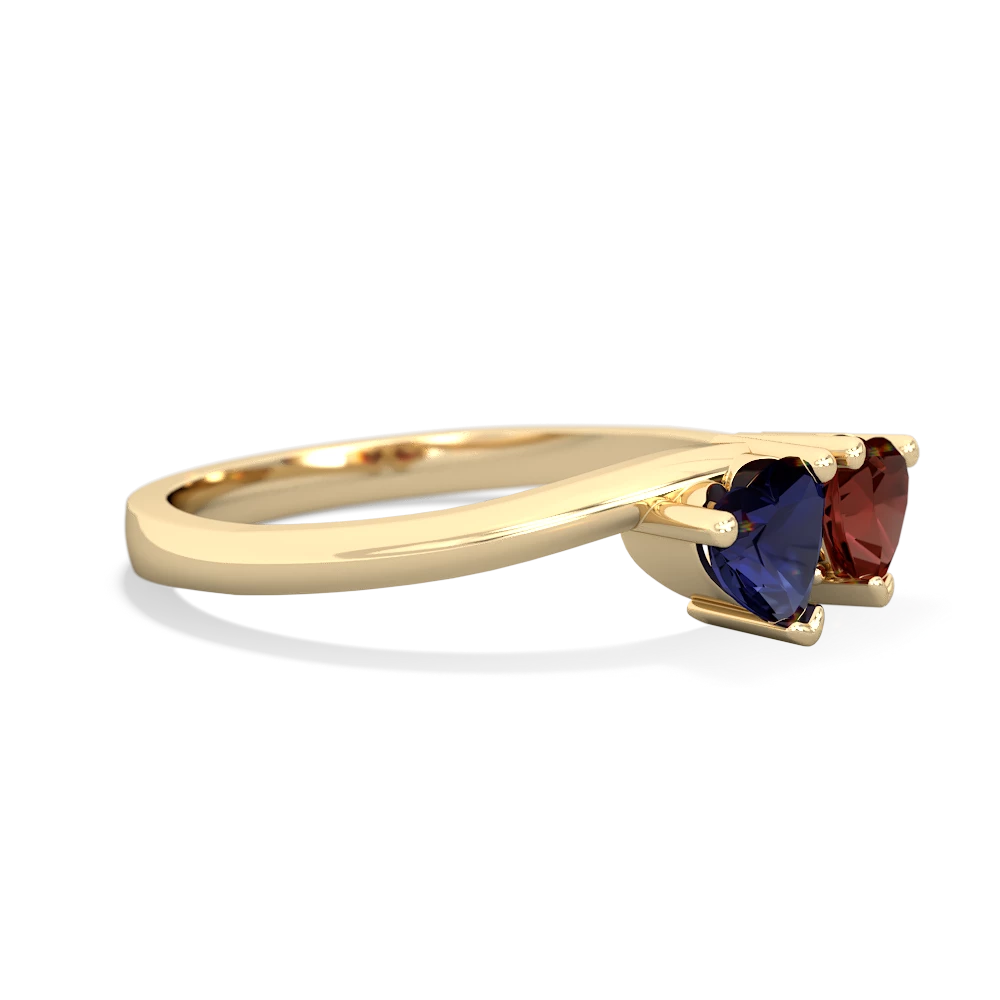 Sapphire Sweethearts 14K Yellow Gold ring R5260