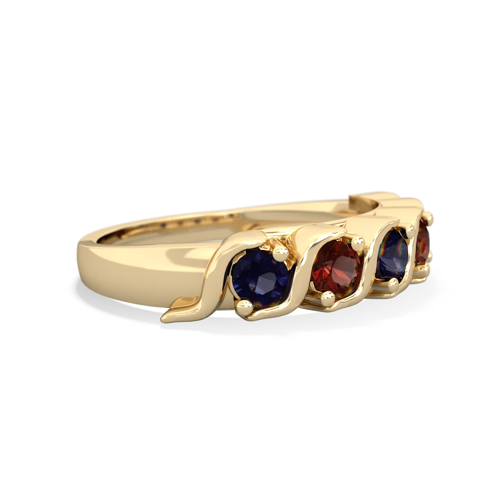 Sapphire Anniversary Band 14K Yellow Gold ring R2089