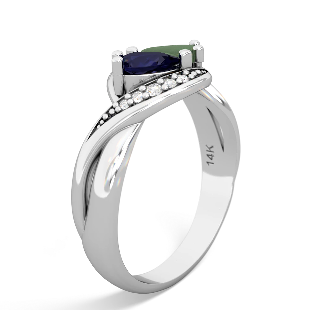 Sapphire Summer Winds 14K White Gold ring R5342