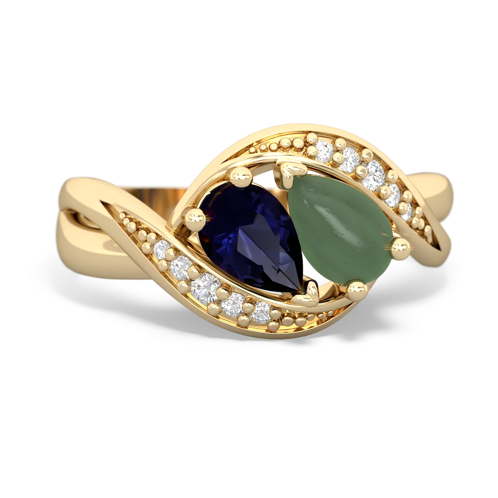 Sapphire Summer Winds 14K Yellow Gold ring R5342