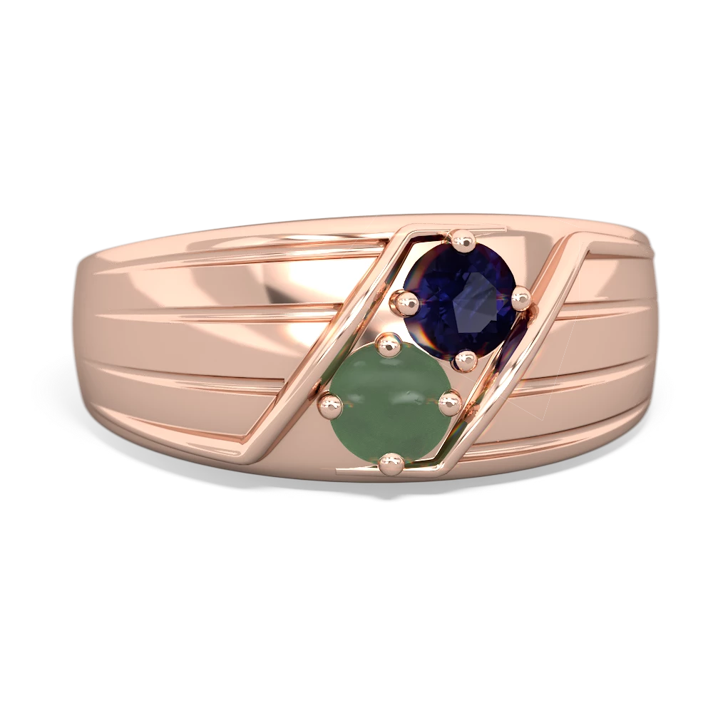 Sapphire Men's Streamline 14K Rose Gold ring R0460