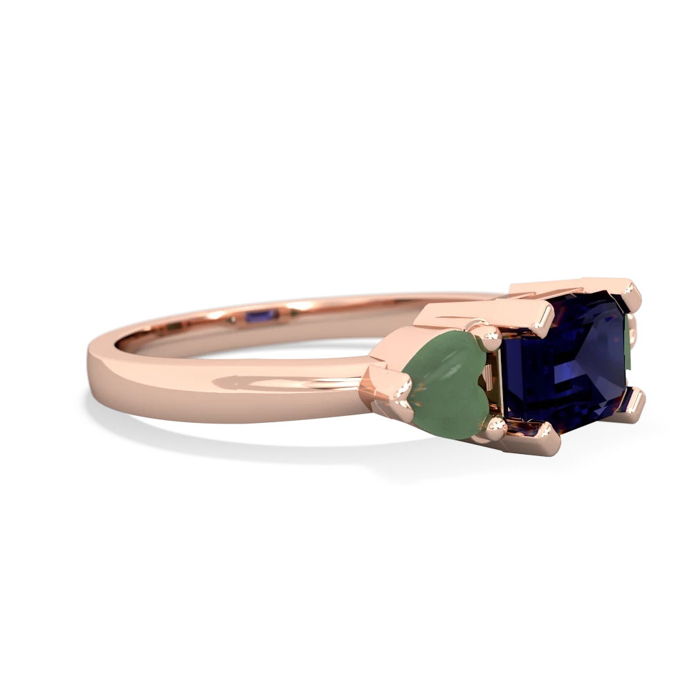 Sapphire Three Stone 14K Rose Gold ring R5235