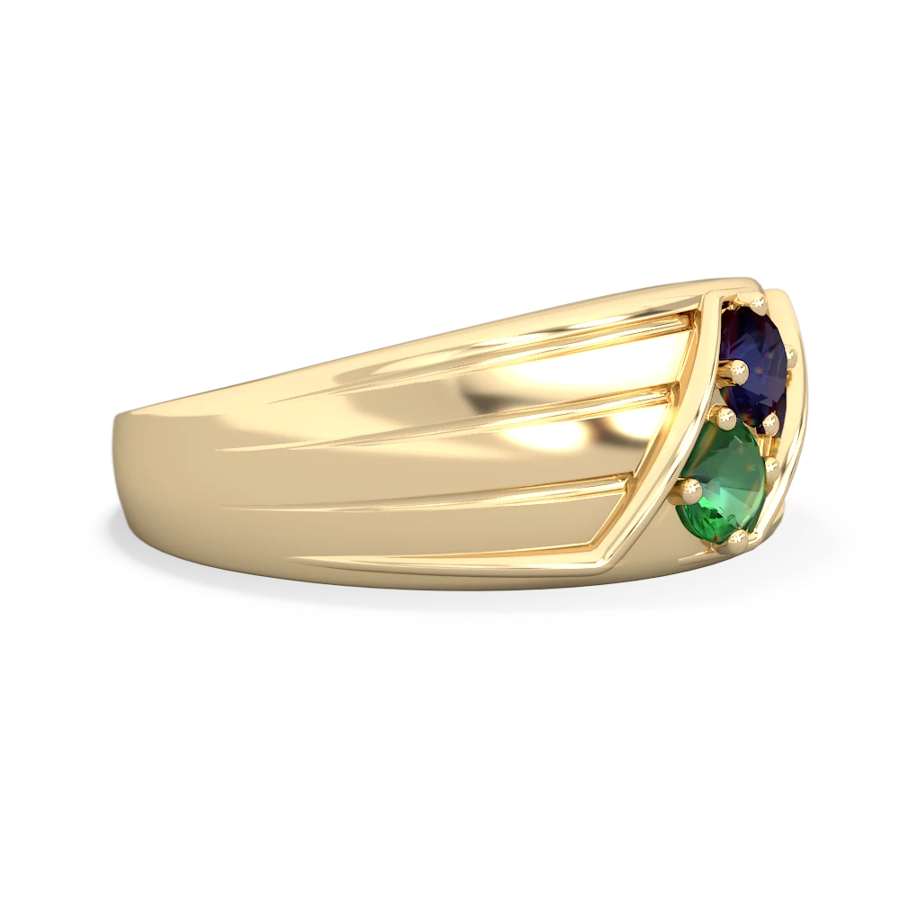 Sapphire Men's Streamline 14K Yellow Gold ring R0460