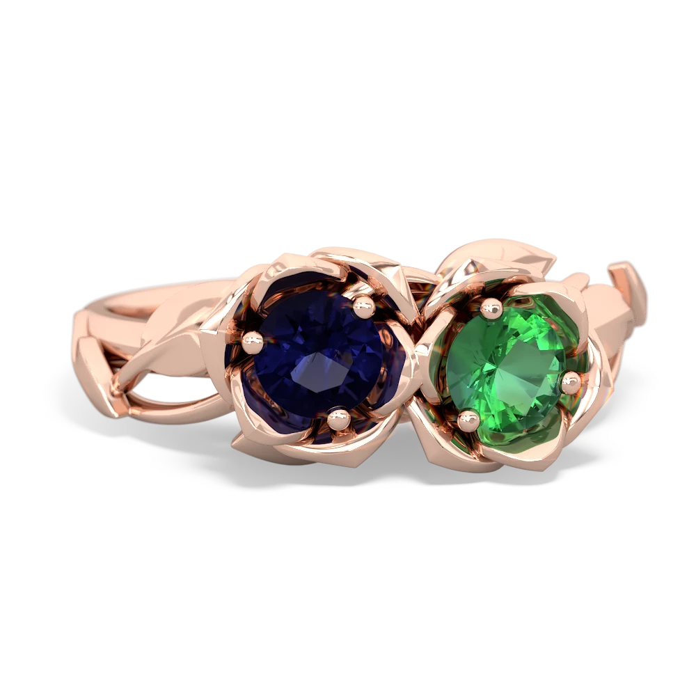 Sapphire Rose Garden 14K Rose Gold ring R5510