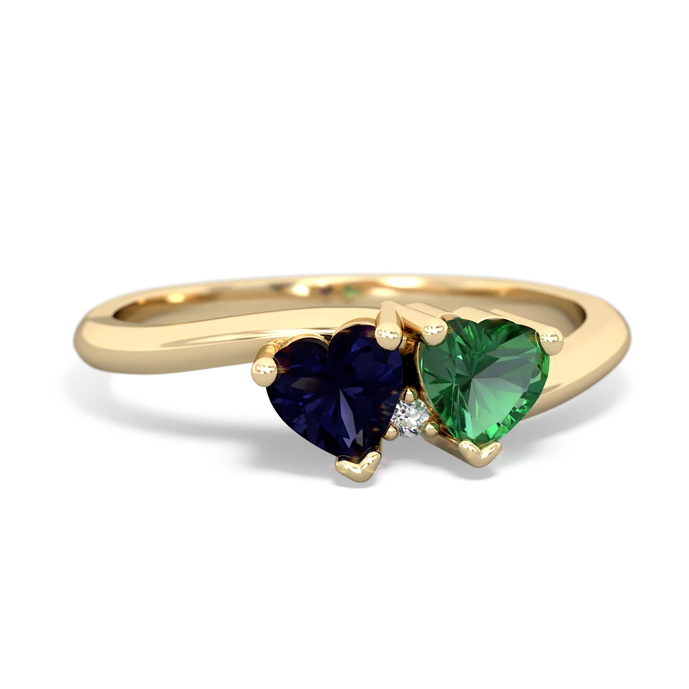 Sapphire Sweethearts 14K Yellow Gold ring R5260