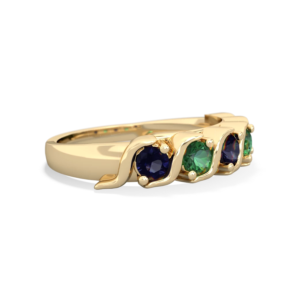 Sapphire Anniversary Band 14K Yellow Gold ring R2089