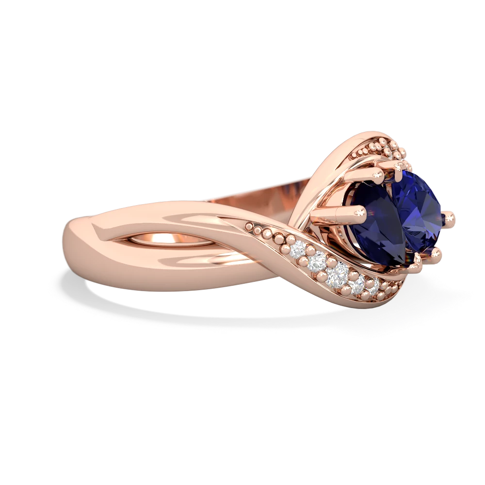 Sapphire Summer Winds 14K Rose Gold ring R5342