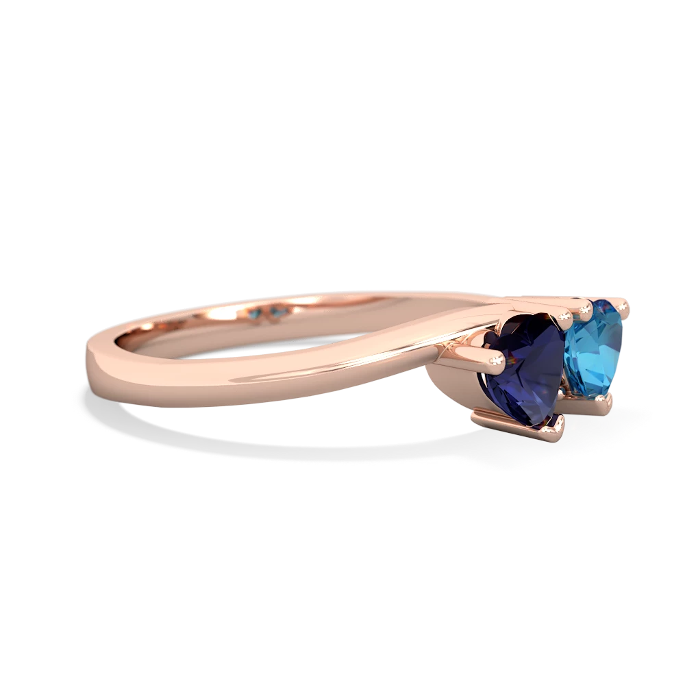 Sapphire Sweethearts 14K Rose Gold ring R5260