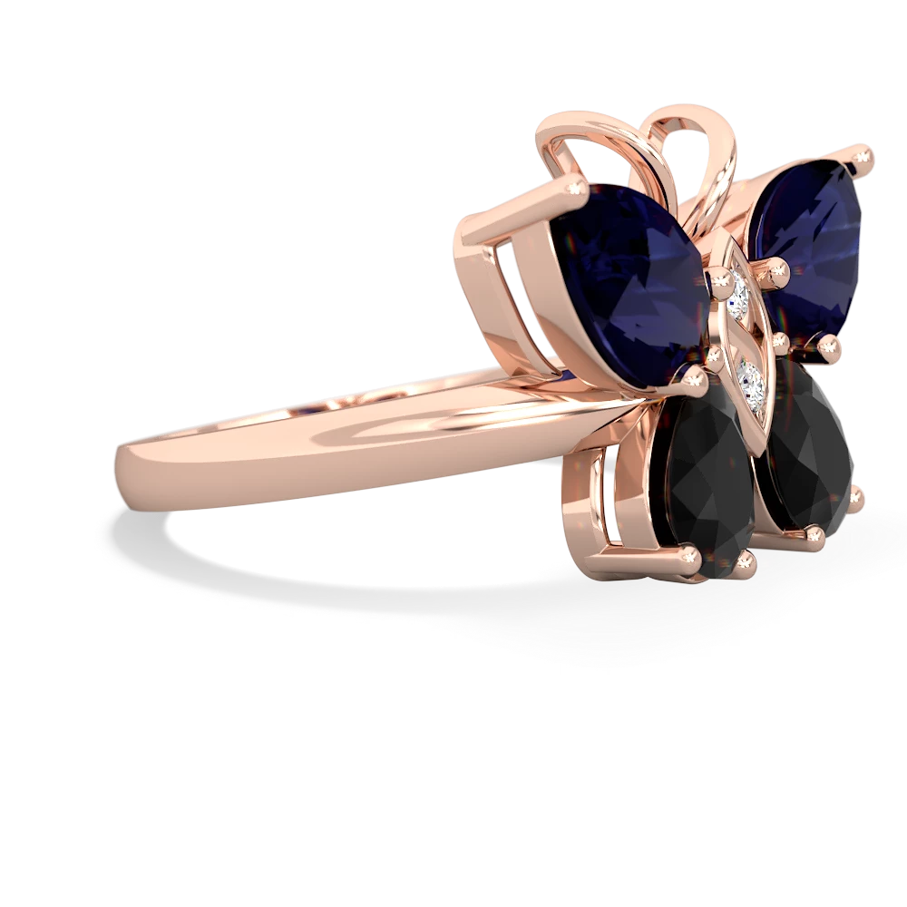 Sapphire Butterfly 14K Rose Gold ring R2215