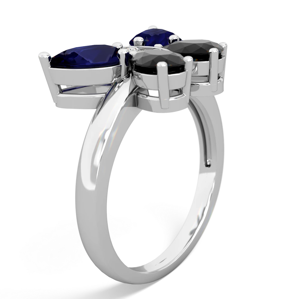 Sapphire Butterfly 14K White Gold ring R2215