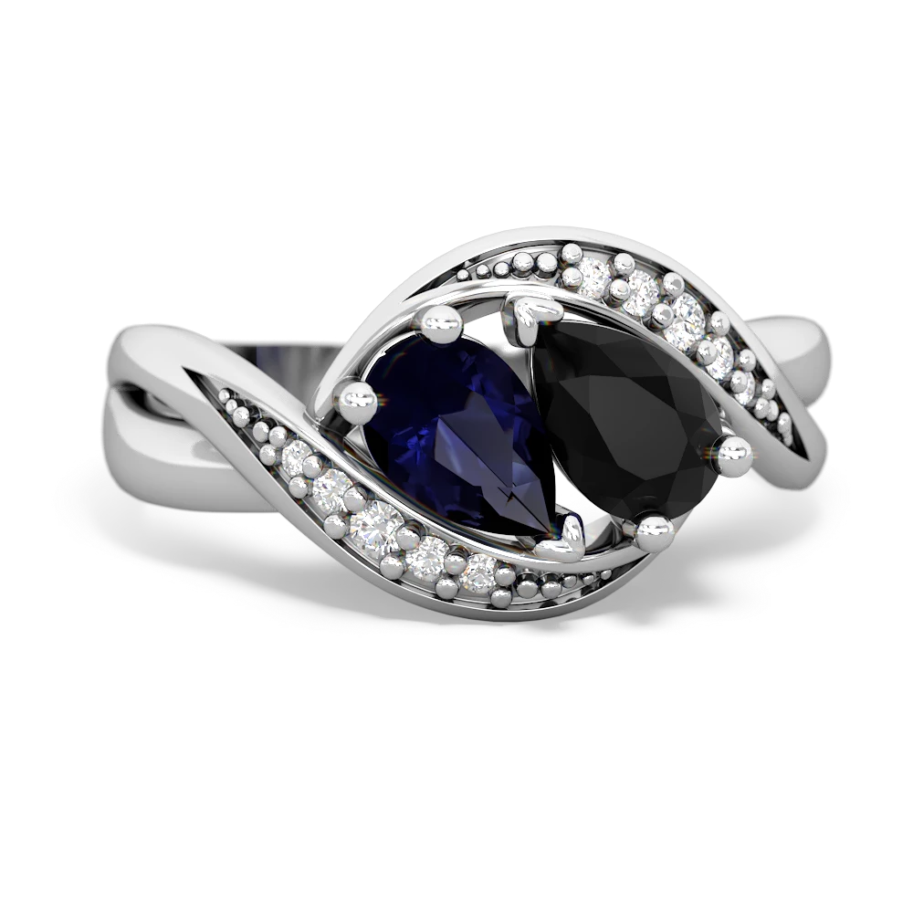 Sapphire Summer Winds 14K White Gold ring R5342