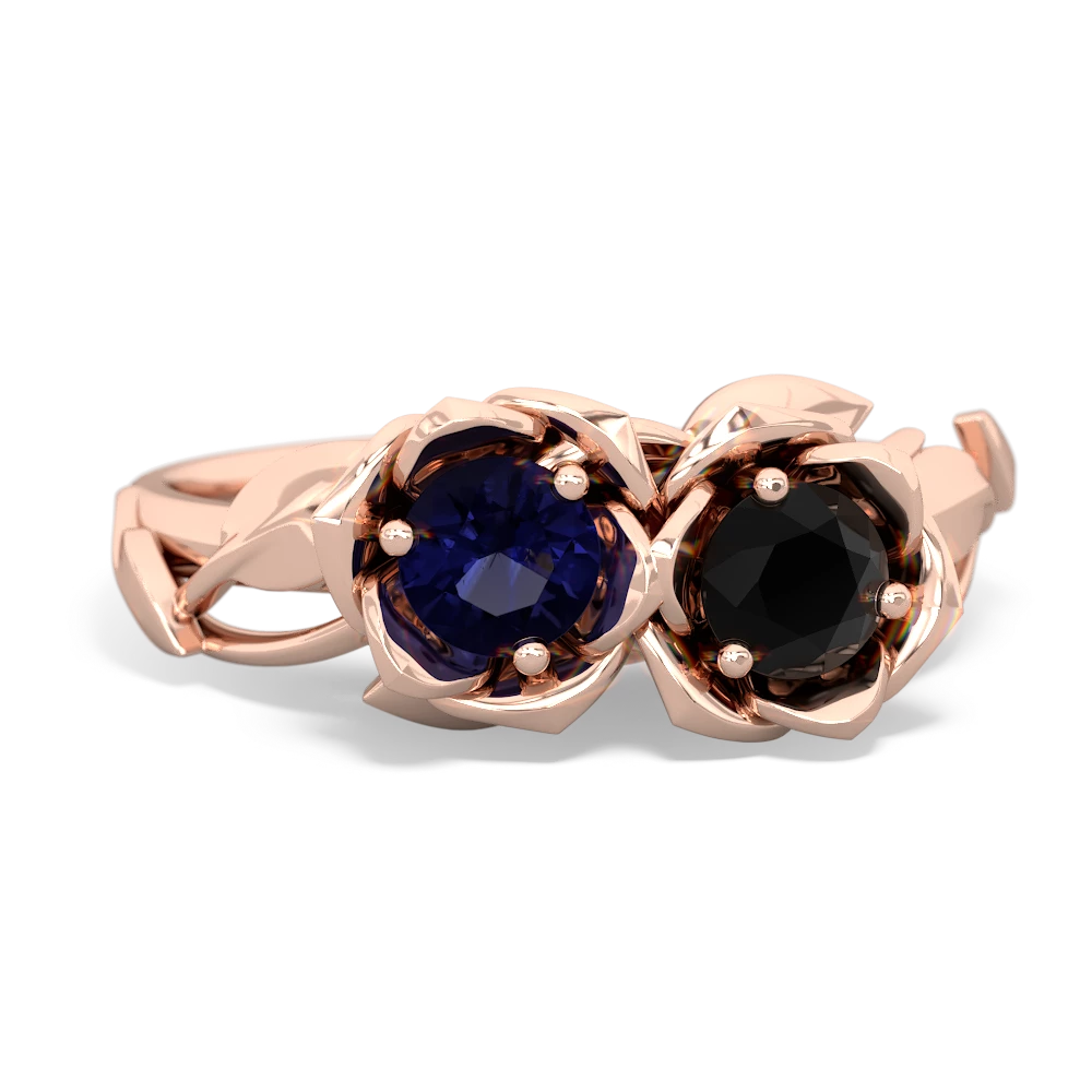 Sapphire Rose Garden 14K Rose Gold ring R5510