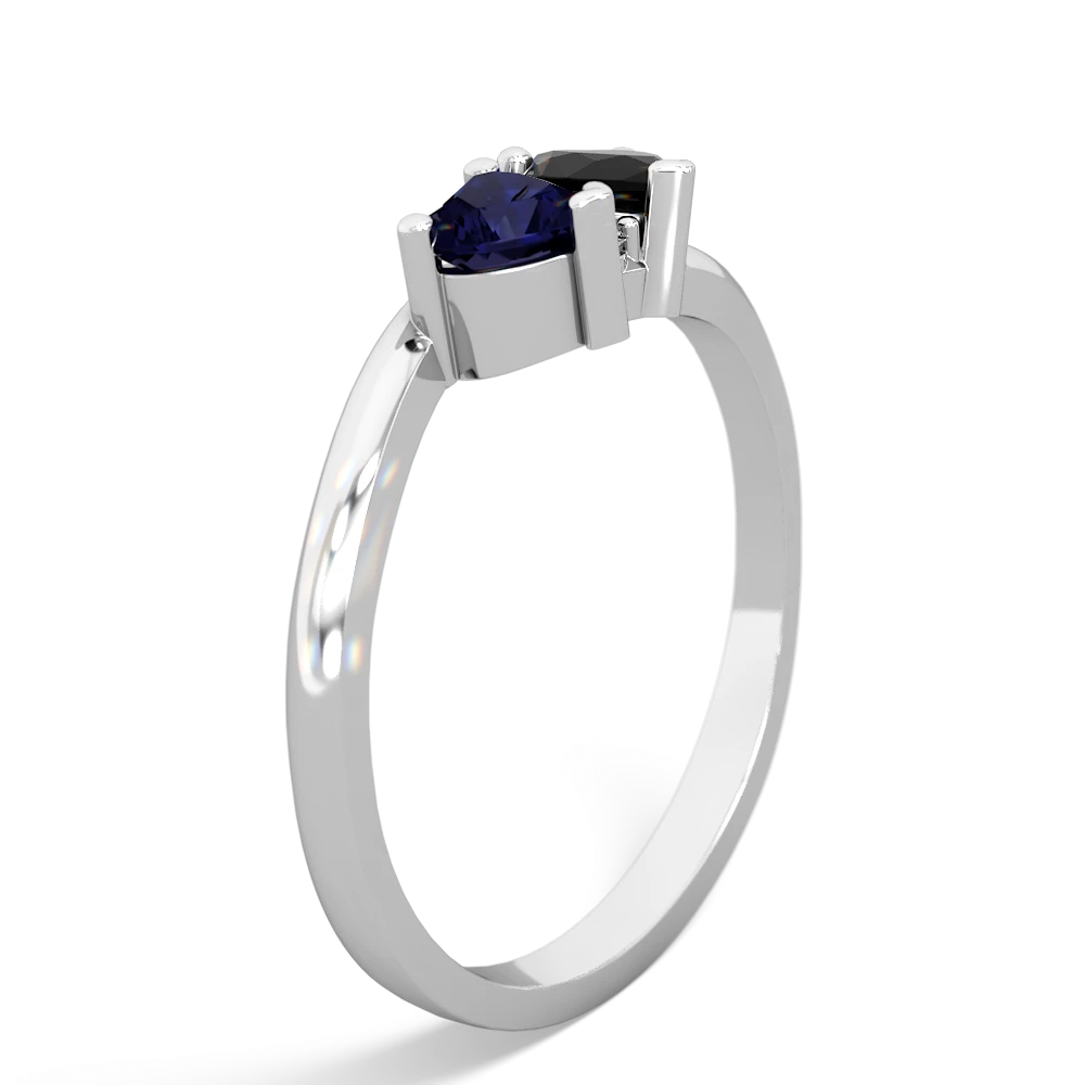 Sapphire Sweethearts 14K White Gold ring R5260