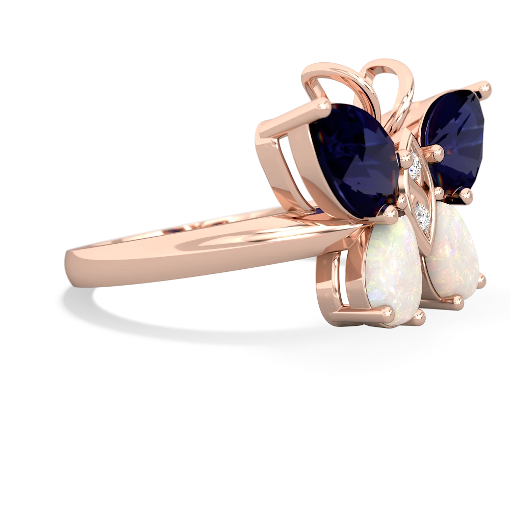 Sapphire Butterfly 14K Rose Gold ring R2215