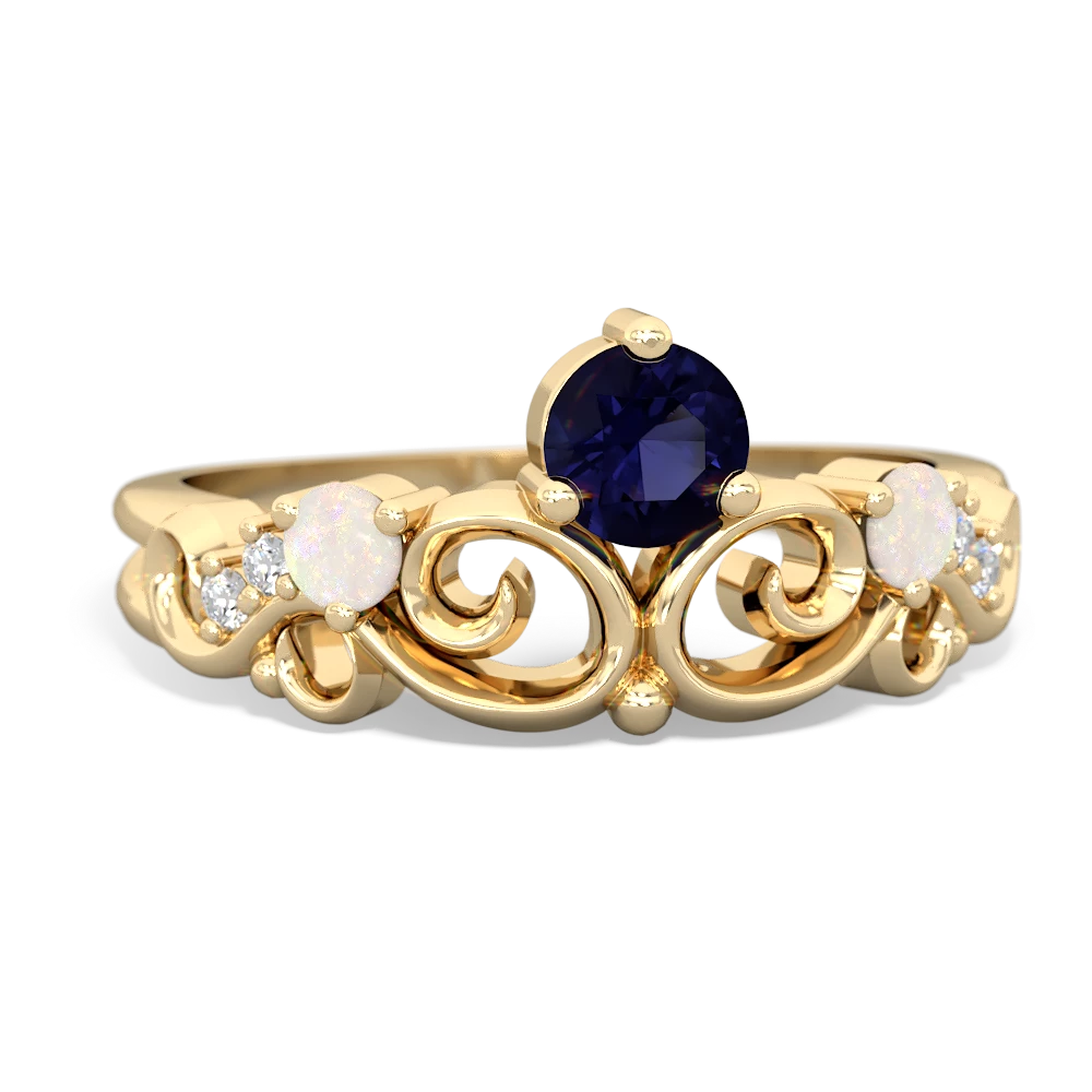 Sapphire Crown Keepsake 14K Yellow Gold ring R5740